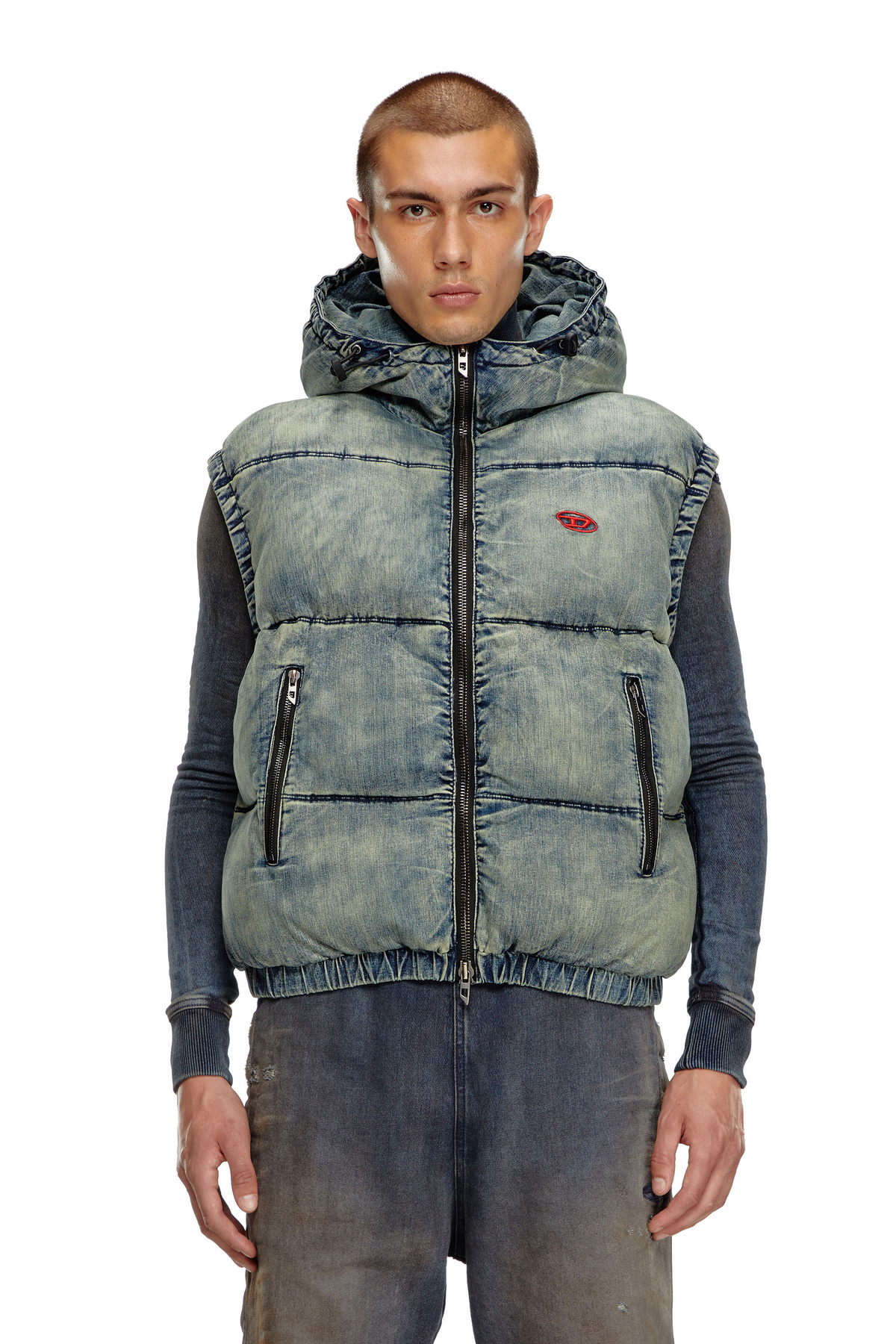 【DIESEL】PADDED VEST 205T ベスト 中綿　y2k m66729793293_1.jpg?1681193258