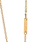 Ambush Men's Teddy Bear Charm Necklace in Gold