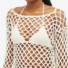 Botter Women's Crochet Bikini Jumper in White