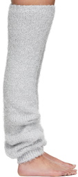 Doublet Silver Lame Leg Warmers