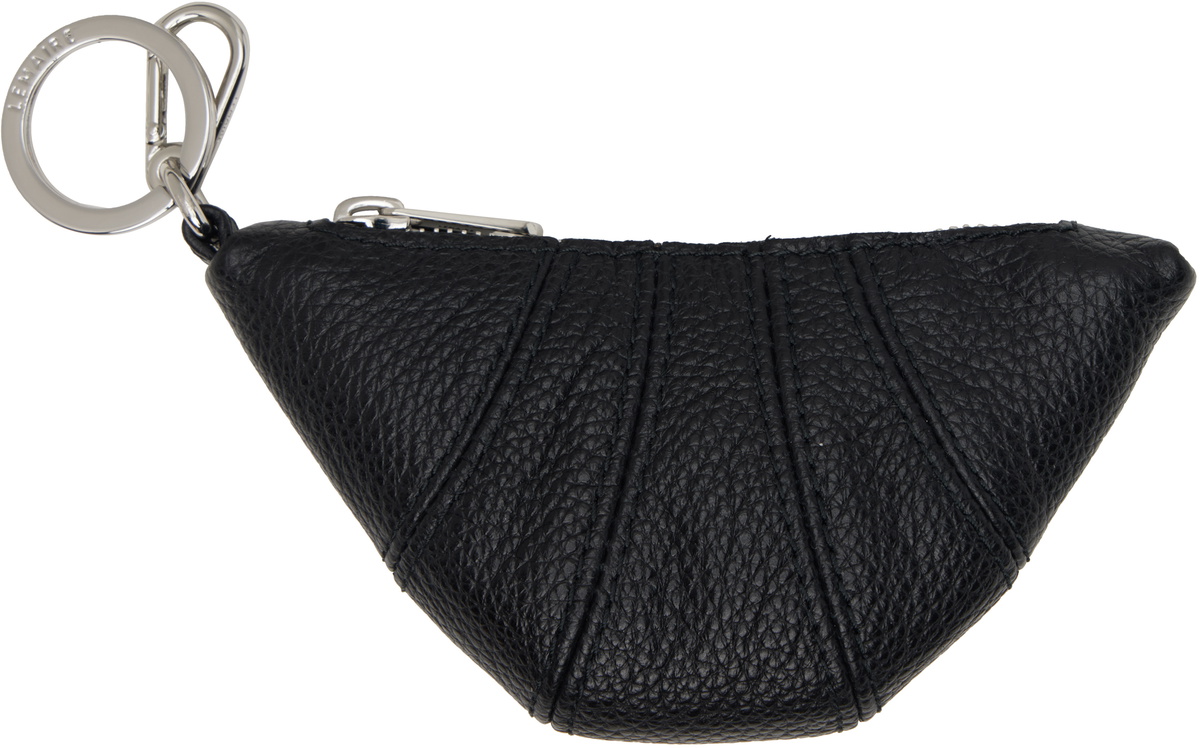 LEMAIRE Black Mini Croissant Keychain Lemaire