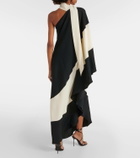 Taller Marmo Tirso scarf-detail intarsia cady gown