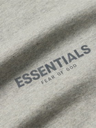 FEAR OF GOD ESSENTIALS - Logo-Print Cotton-Jersey T-Shirt - Gray