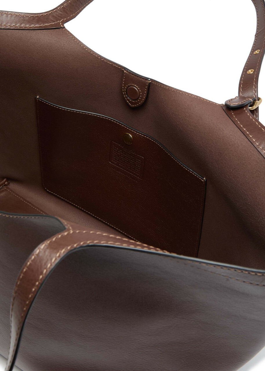 Coach Gramercy Grained Leather Tote - Brown - One Size