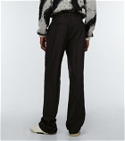 Amiri - Pleated wool-blend flannel pants