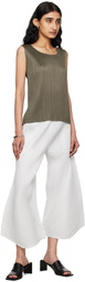 PLEATS PLEASE ISSEY MIYAKE Khaki Monthly Colors March Tank Top