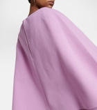 Emilia Wickstead Switzy cape wool crêpe midi dress