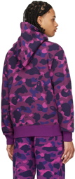 BAPE Purple Color Camo Hoodie