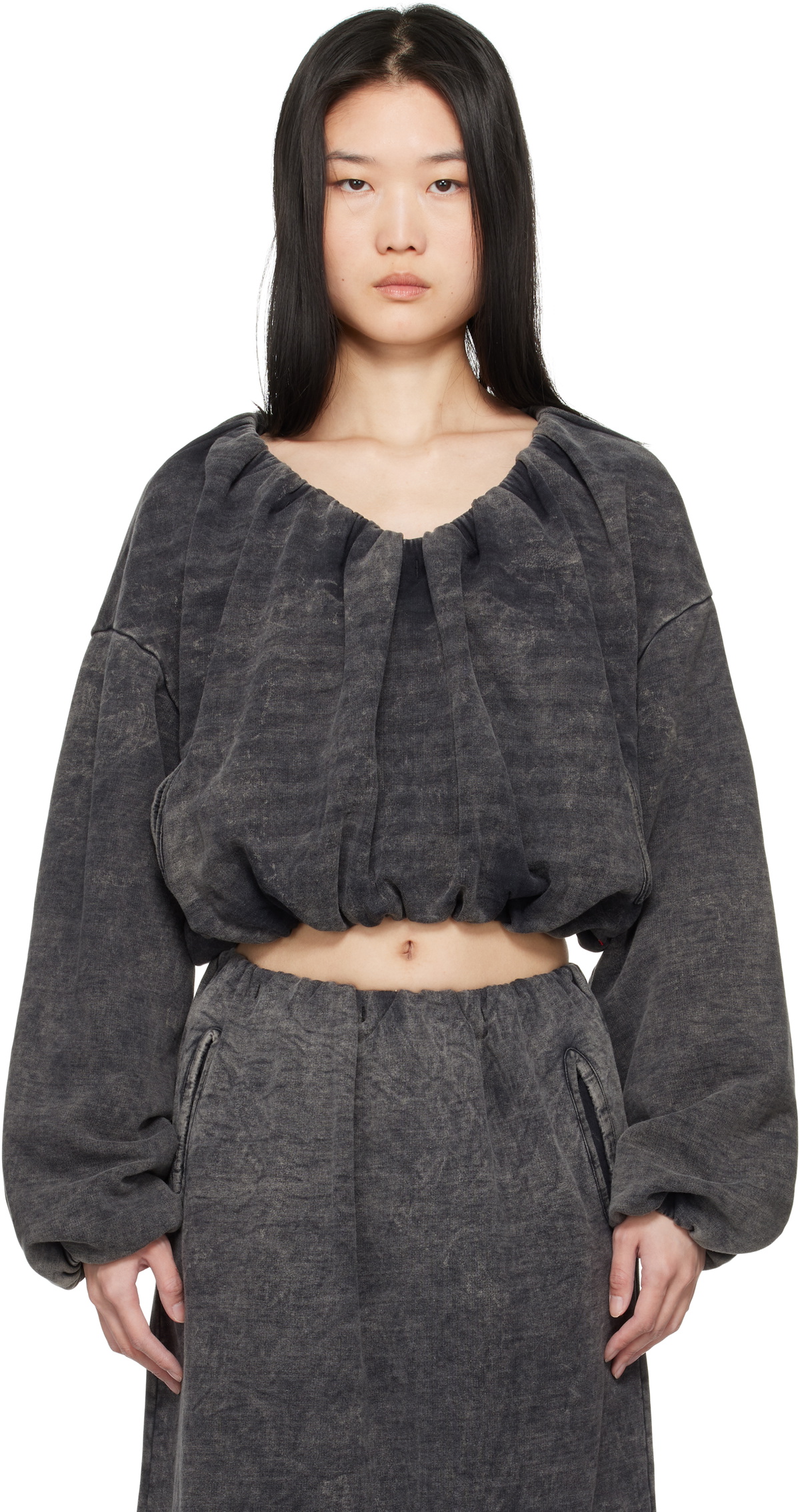 DIESELレディース F-Resyスウェットシャツ Diesel Black F-Resy Sweatshirt Diesel