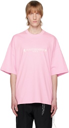mastermind WORLD Pink Bonded T-Shirt