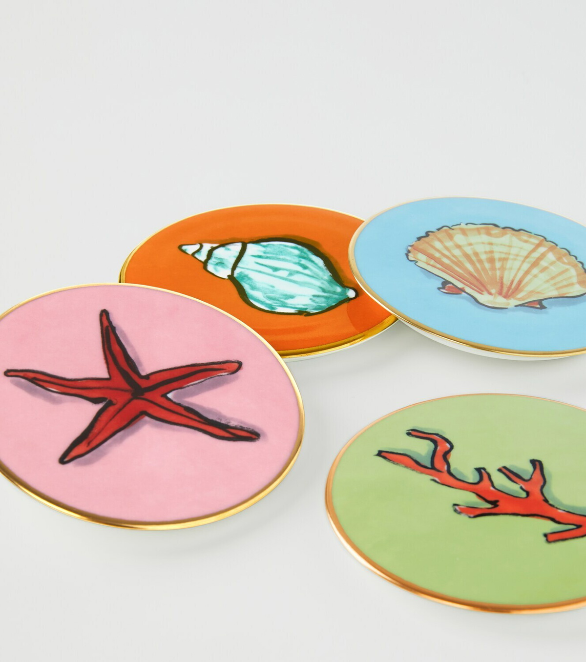 Ginori 1735 Il Viaggio di Nettuno set of 4 coasters