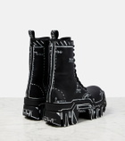 Balenciaga - Bulldozer lace-up leather ankle boots
