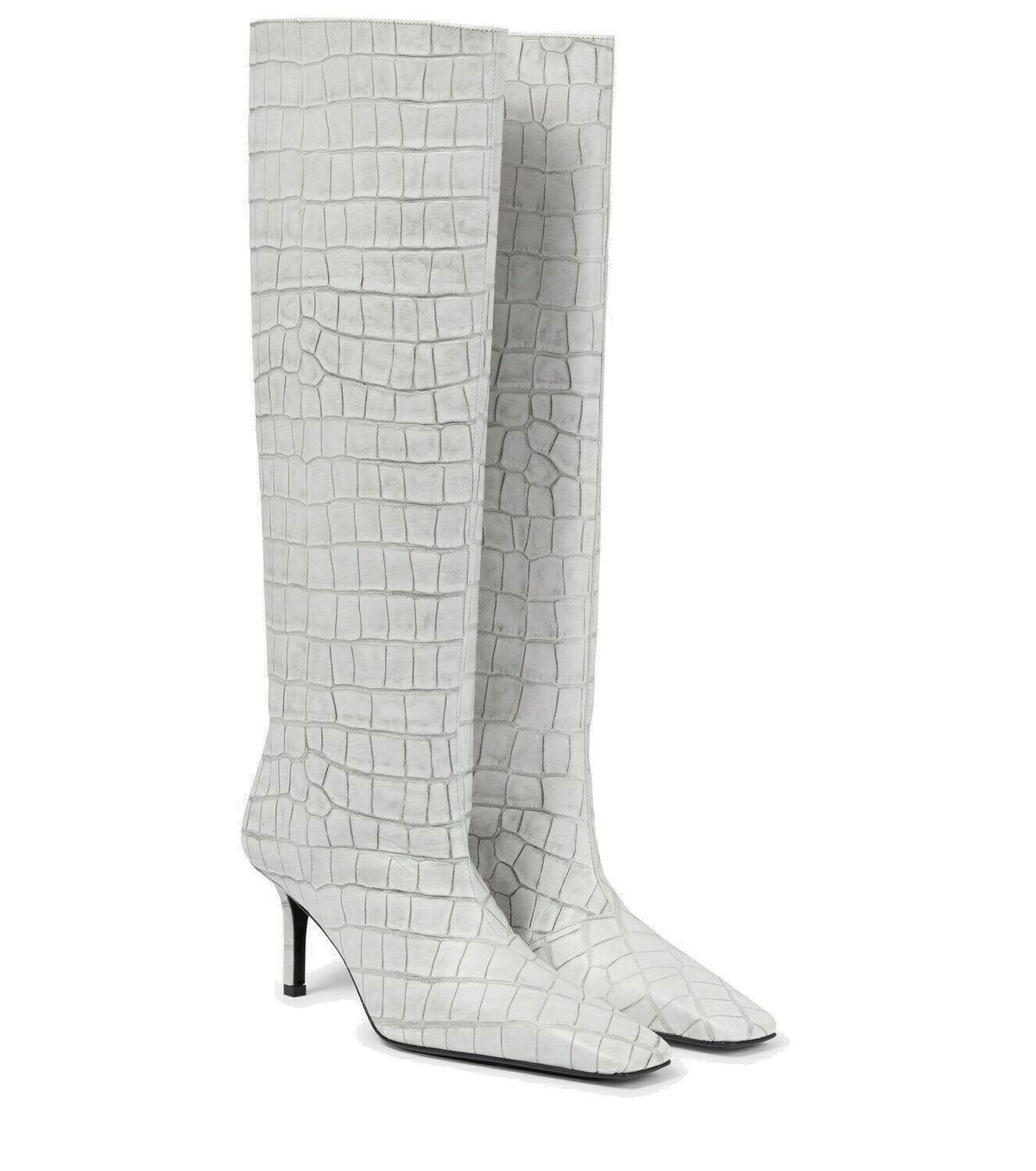ダウンジャケット・コート Crocodile-effect Leather Knee-High Boots 7f2c2398-3ace-4e74-b45a-