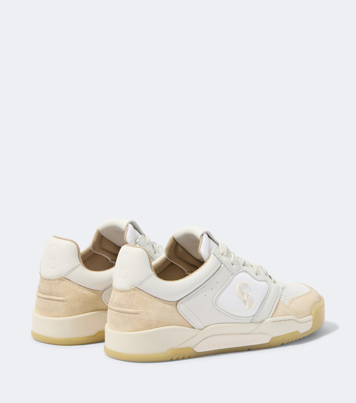 Christian Louboutin Bsktball 1 Retro suede and leather sneakers