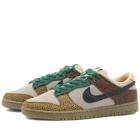 Nike Men's Dunk Low Sneakers in Cacao Wow/Off Noir