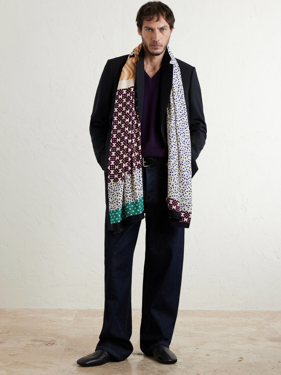 Dries Van Noten - Printed Satin Scarf Dries Van Noten