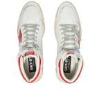 Golden Goose Men's Sky Star Leather Sneakers in White/Red