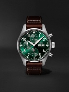 IWC Schaffhausen - Pilot's Watch Automatic Chronograph 41mm Stainless Steel and Leather Watch, Ref. No. IW388101