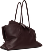 The Attico Burgundy 'La Passeggiata Medium' Top Handle Bag