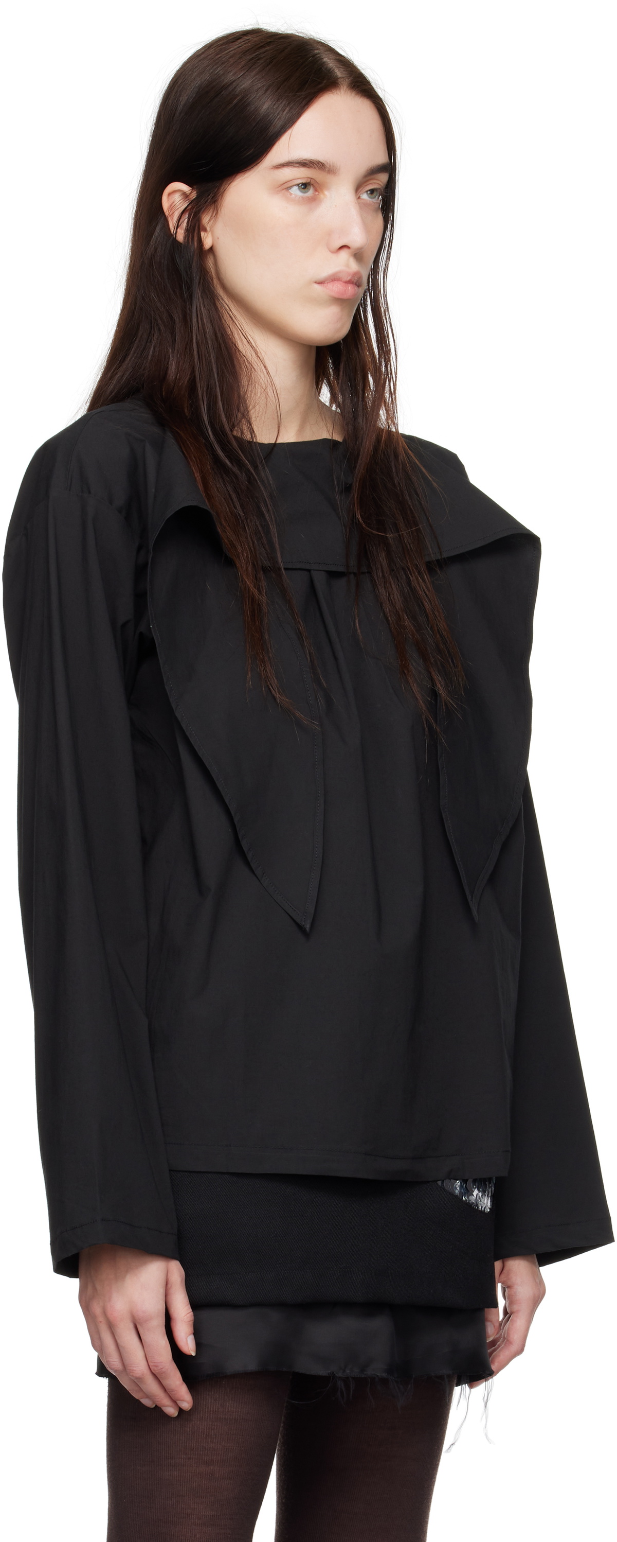 SC103 Black Compass Blouse