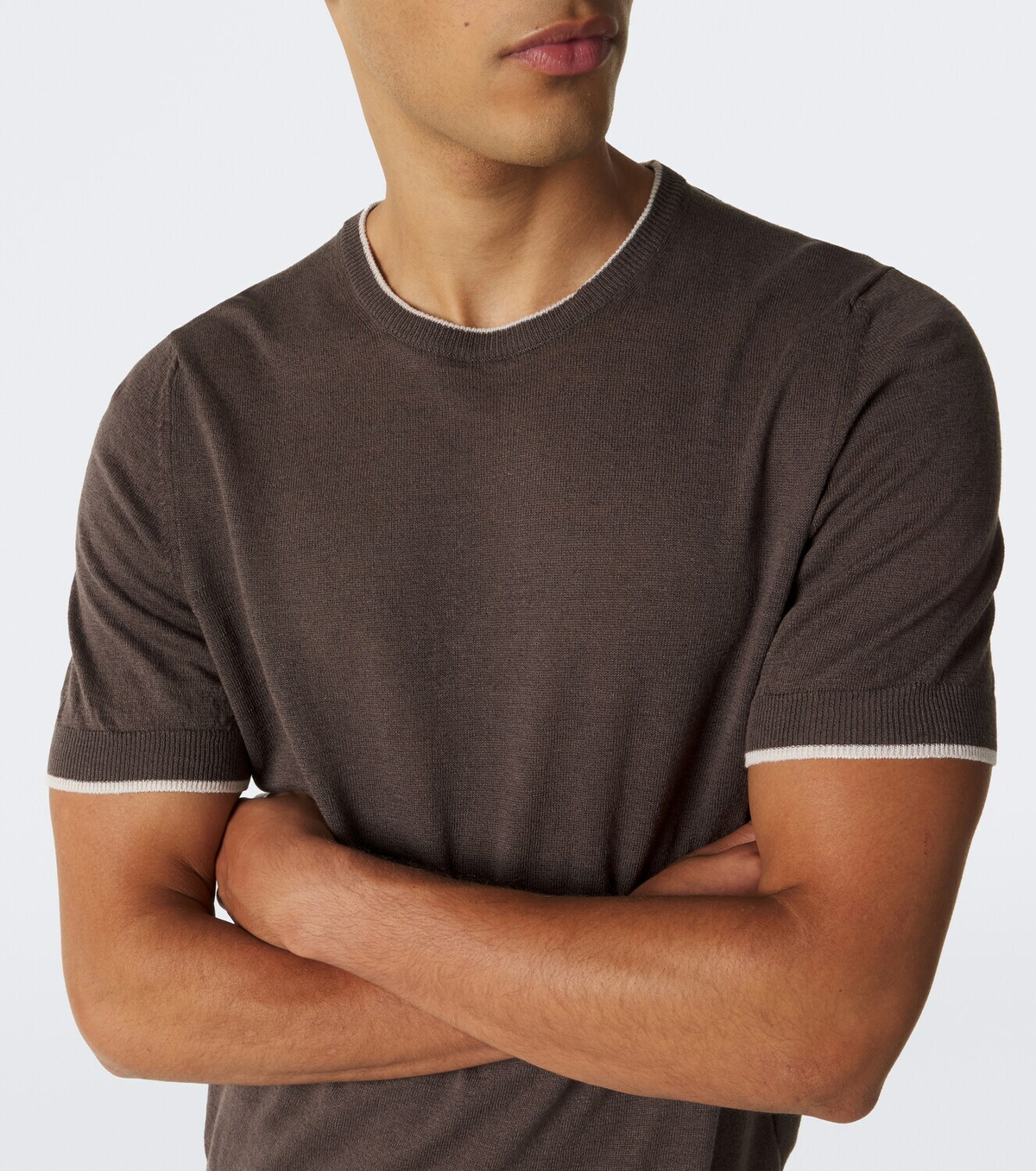 Fedeli Knitted linen and cotton sweater
