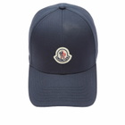 Moncler Men's Cotton Gaberdine Cap in Navy 