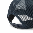 ICECREAM Men's Checker Running Dog Trucker Cap in Ecru/Navy 