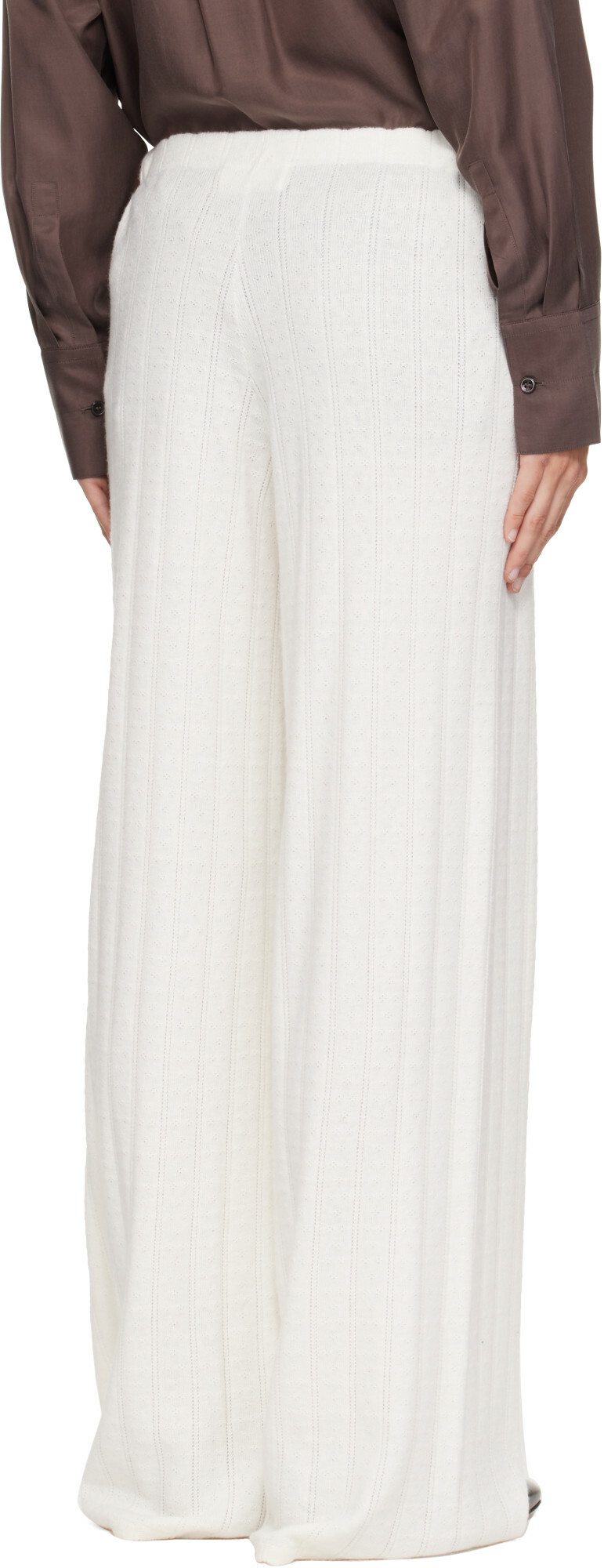 LISA YANG Off-White Shannen Trousers