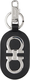 Ferragamo Black Gancini Keychain