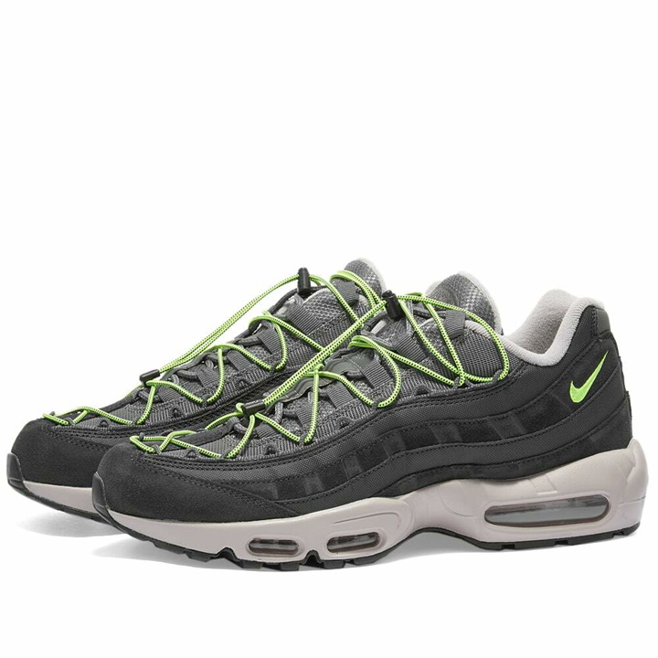 Photo: Nike Men's Air Max 95 Sneakers in Off Noir/Volt Iron Grey