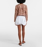 Marant Etoile Layale ruffled cotton shorts