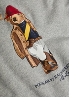 Polo Ralph Lauren Golf Bear-print Cotton-blend Sweatshirt Grey
