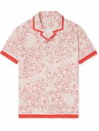 Orlebar Brown - Hibbert Camp-Collar Floral-Print Crepe Shirt - White