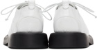 Marsèll White & Black Polished Gomme Gommello Derbys