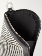Rick Owens - Crystal-Embellished Leather Wallet with Strap