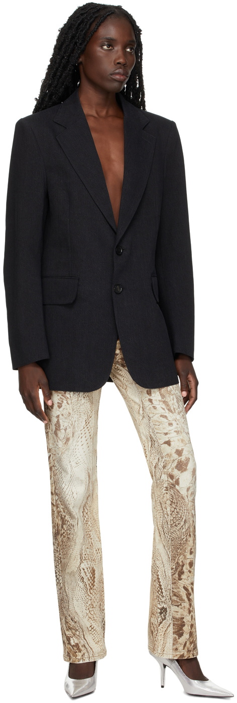 Kwaidan Editions SSENSE Exclusive Black Denim Capsule Blazer