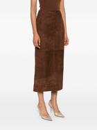 Nour Hammour Suede Skirt