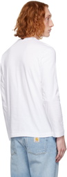 COMME des GARÇONS PLAY White Heart Patch Long Sleeve T-Shirt