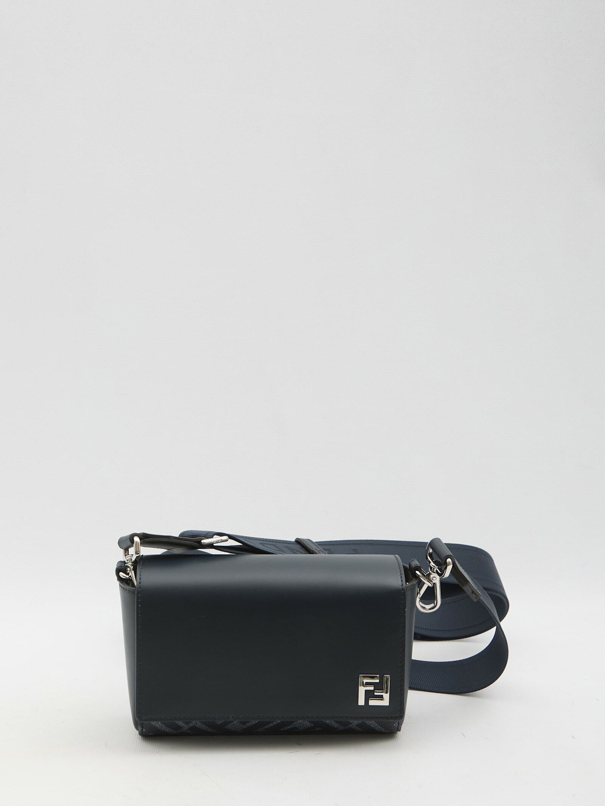 【送料&関税込】Fendi Squared Ff Compact Bag FF Squared Compact Bag Leather Blue | Fendi