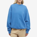 Mayde Women's Oversized Crewneck Sweatshirt in Pacific