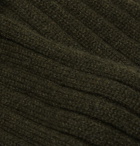 Emma Willis - Cable-Knit Stretch Cashmere-Blend Socks - Green