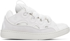 Lanvin White Curb Sneakers