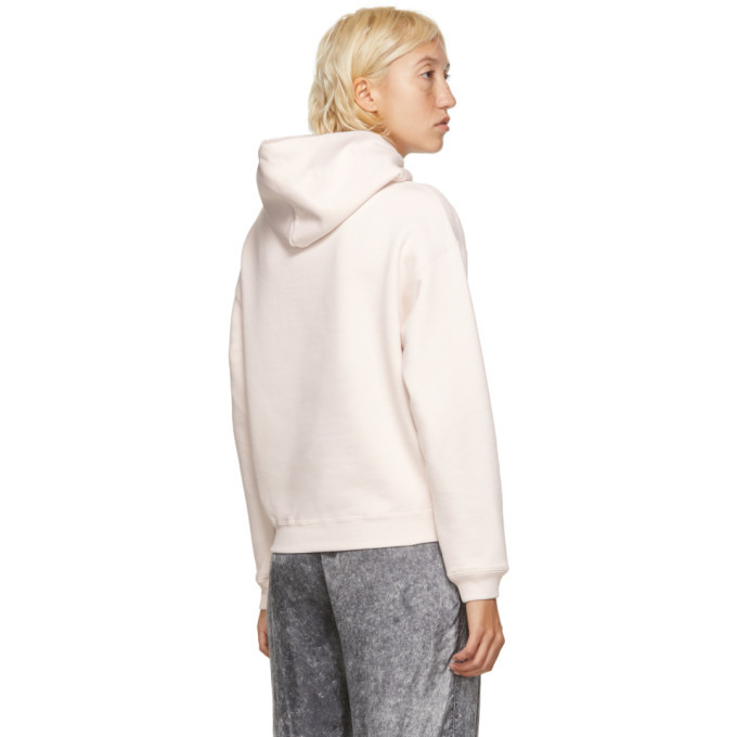 balenciaga pink logo hoodie