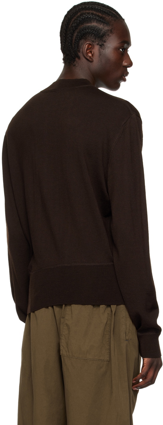 Mens Mock Neck Sweater Brown main image 1