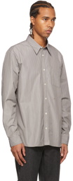 A.P.C. SUZANNE KOLLER Edition Taupe Striped Shirt