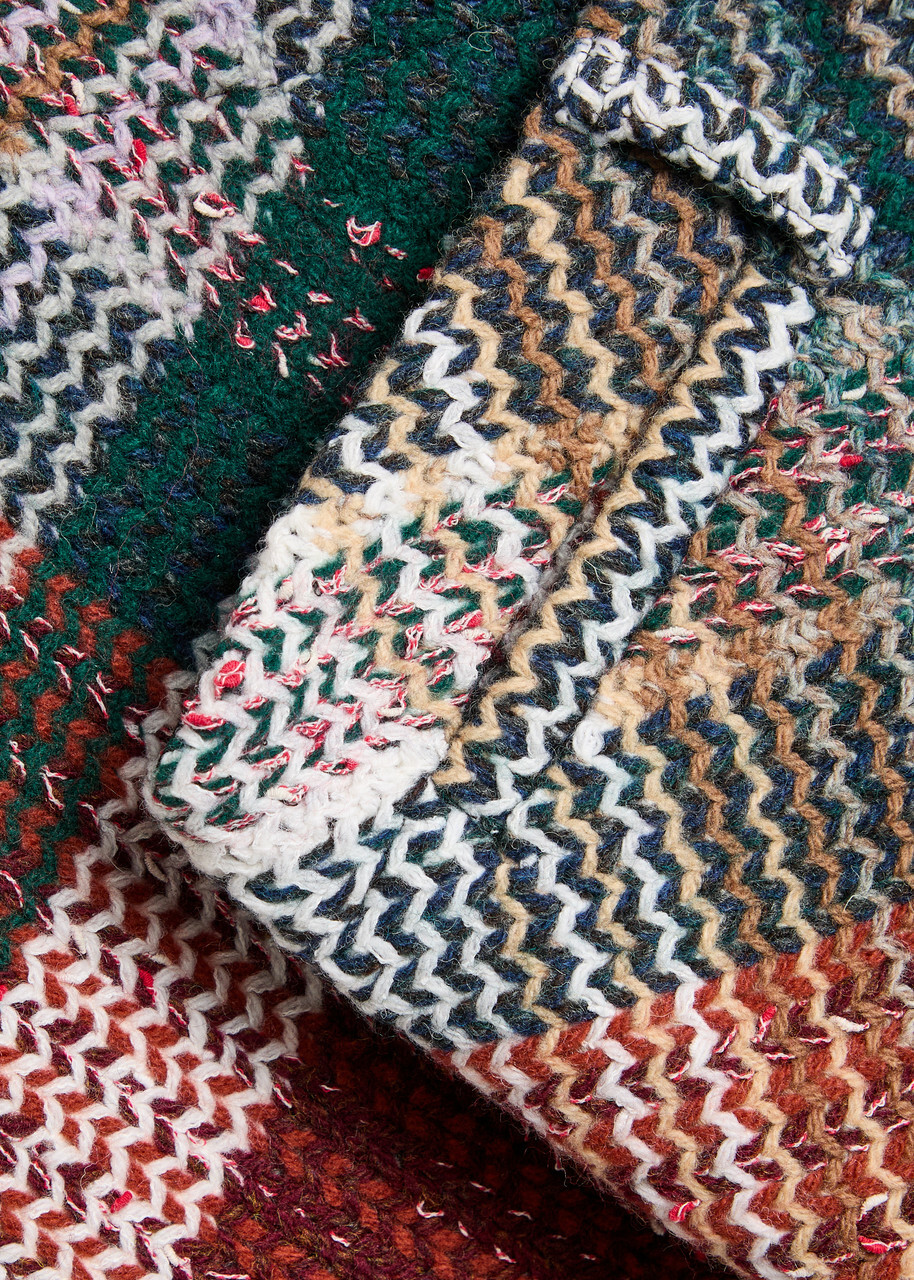 Missoni Tartan Wool-blend Mini Skirt Green