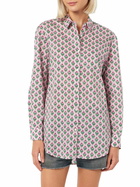 MC2 Saint Barth Woman Cotton Shirt Brigitte With Flower Print