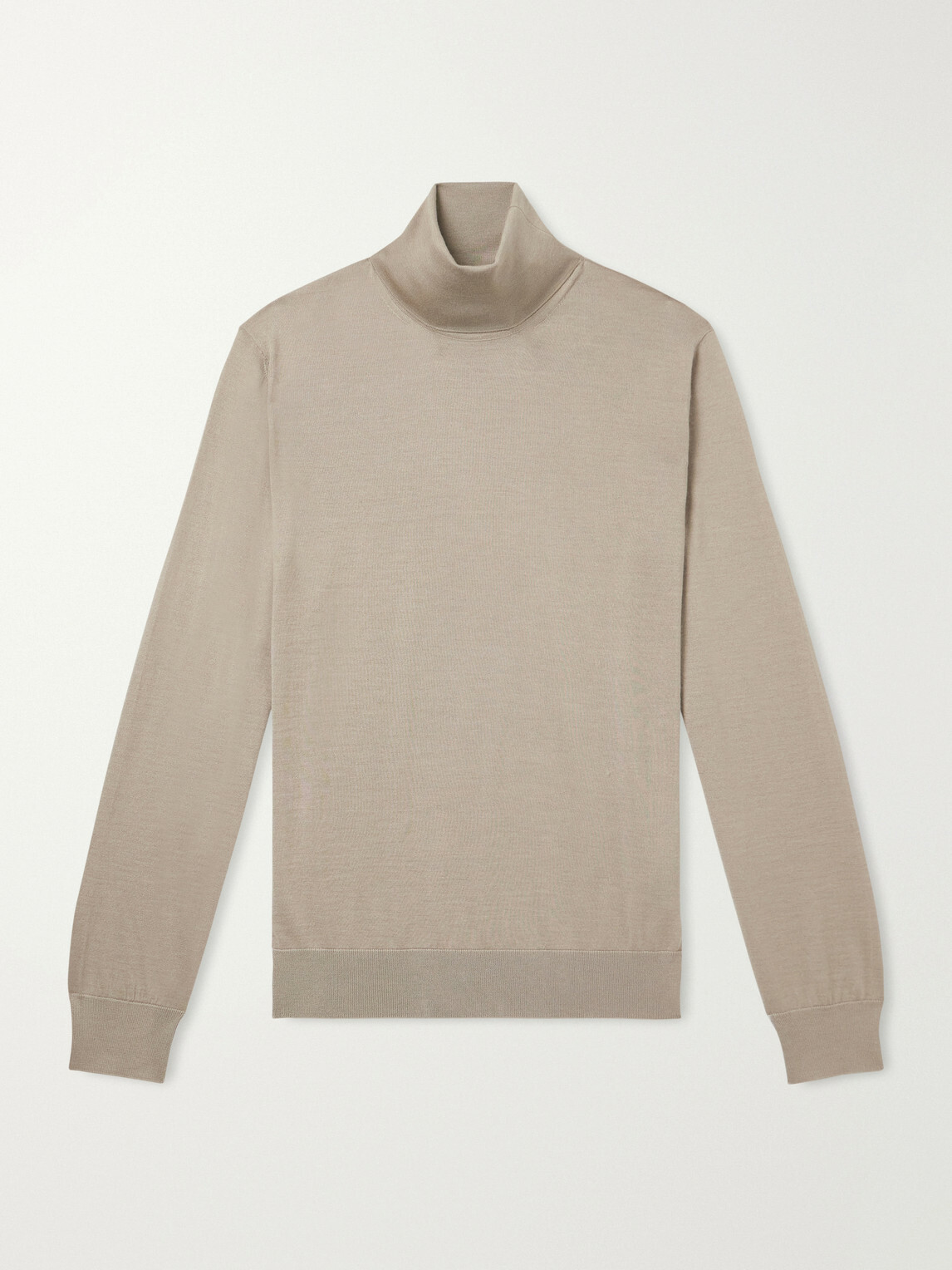 Zegna - Cashmere and Silk-Blend Turtleneck Sweater - Brown