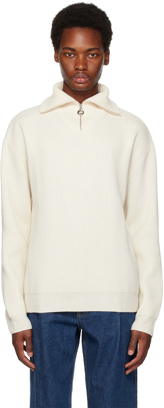 Photo: Solid Homme Off-White Rib Sweater