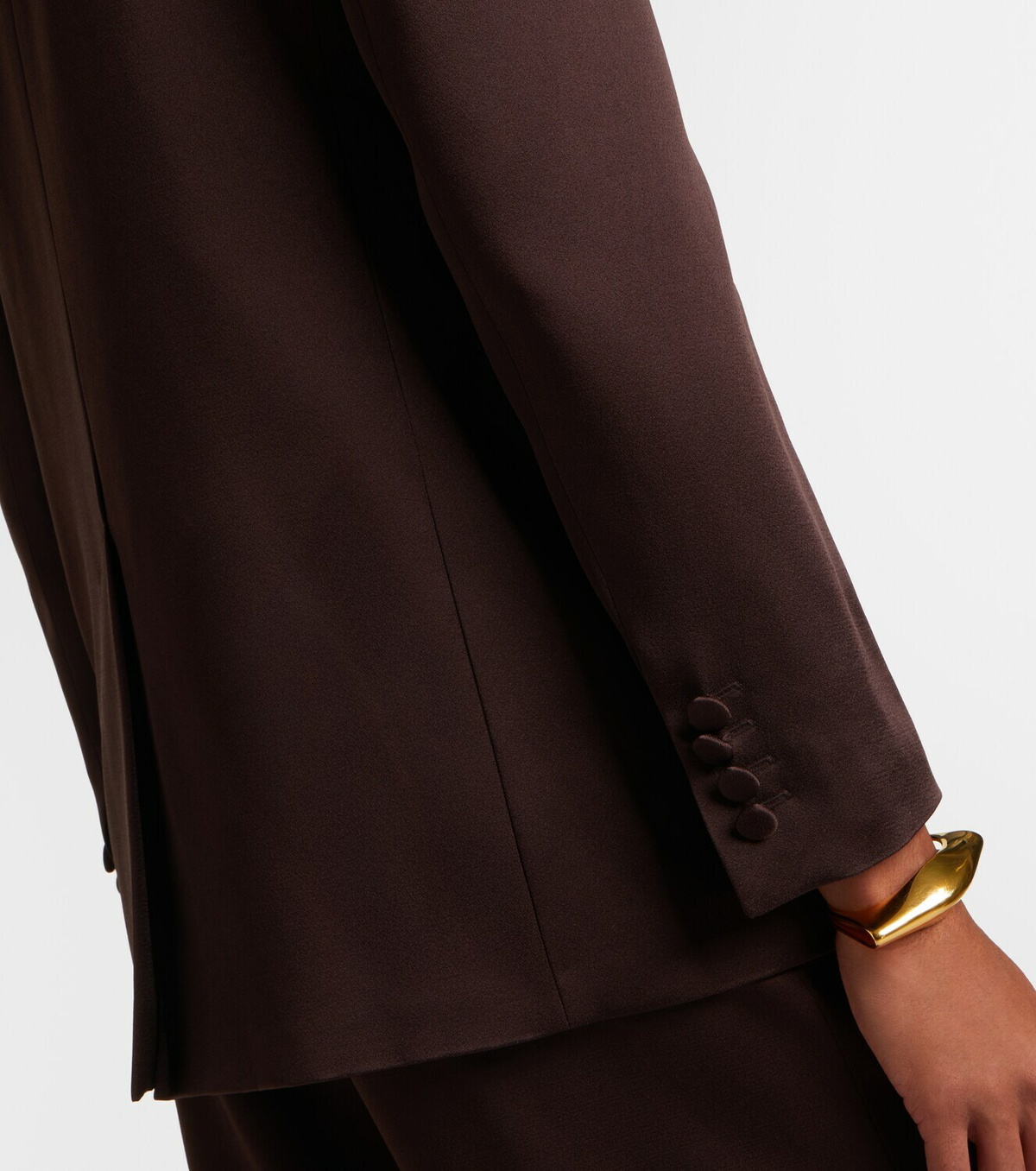 Max Mara Arca double-breasted satin blazer
